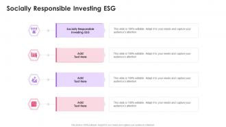 Socially Responsible Investing ESG In Powerpoint And Google Slides Cpb