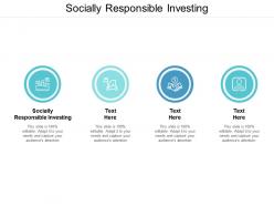 Socially responsible investing ppt powerpoint presentation inspiration graphics download cpb