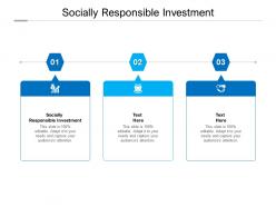 Socially responsible investment ppt powerpoint presentation professional picture cpb