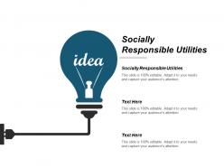 Socially responsible utilities ppt powerpoint presentation gallery example cpb