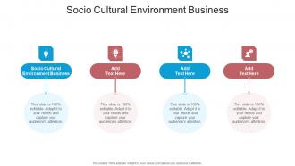 Socio Cultural Environment Business In Powerpoint And Google Slides Cpb