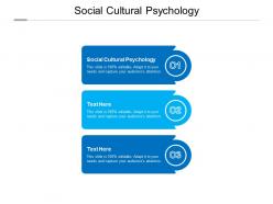 Socio cultural psychology ppt powerpoint presentation summary deck cpb