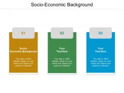 Socio economic background ppt powerpoint presentation file grid cpb