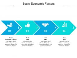 Socio economic factors ppt powerpoint presentation infographics visual aids cpb