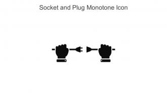 Socket And Plug Monotone Icon In Powerpoint Pptx Png And Editable Eps Format