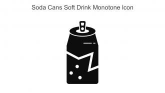 Soda Cans Soft Drink Monotone Icon In Powerpoint Pptx Png And Editable Eps Format