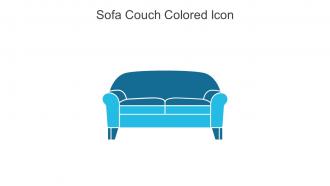 Sofa Couch Colored Icon In Powerpoint Pptx Png And Editable Eps Format