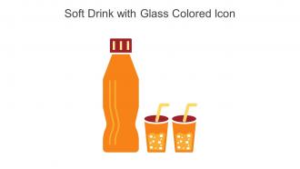 Soft Drink With Glass Colored Icon In Powerpoint Pptx Png And Editable Eps Format