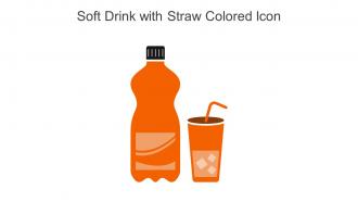 Soft Drink With Straw Colored Icon In Powerpoint Pptx Png And Editable Eps Format