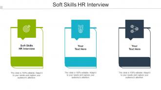 Soft Skills HR Interview Ppt Powerpoint Presentation Pictures Slides Cpb
