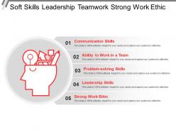 Soft skills leadership teamwork strong work ethic