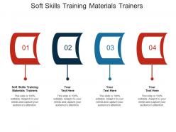 Soft skills training materials trainers ppt powerpoint presentation professional gallery cpb