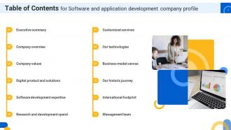 Software And Application Development Company Profile Complete Deck