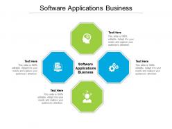 Software applications business ppt powerpoint presentation icon maker cpb
