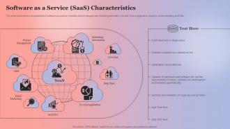 Software As A Service SaaS Characteristics Anything As A Service Ppt Gallery Clipart Images