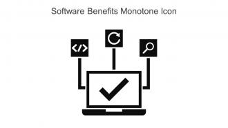 Software Benefits Monotone Icon In Powerpoint Pptx Png And Editable Eps Format
