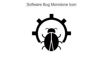 Software Bug Monotone Icon In Powerpoint Pptx Png And Editable Eps Format