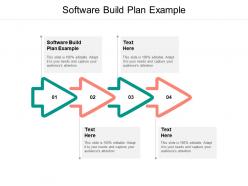Software build plan example ppt powerpoint presentation summary guidelines cpb
