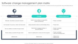 Software Change Management Plan Matrix