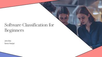Software Classification For Beginners PPT Designs AT