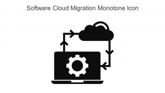 Software Cloud Migration Monotone Icon In Powerpoint Pptx Png And Editable Eps Format
