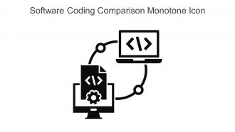 Software Coding Comparison Monotone Icon In Powerpoint Pptx Png And Editable Eps Format