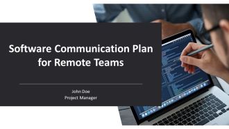 Software Communication Plan For Remote Teams PPT Guidelines AT