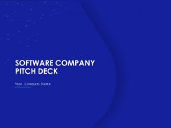 Software Company Pitch Deck PPT Template