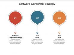 Software corporate strategy ppt powerpoint presentation gallery display cpb
