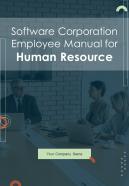 Software Corporation Employee Manual for Human Resource HB V
