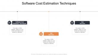 Software Cost Estimation Techniques In Powerpoint And Google Slides Cpb