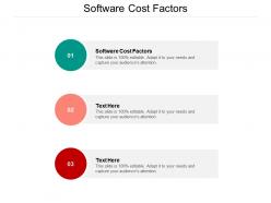 Software cost factors ppt powerpoint presentation visual aids backgrounds cpb