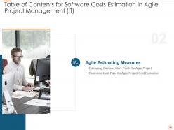 Software costs estimation in agile project management it powerpoint presentation slides
