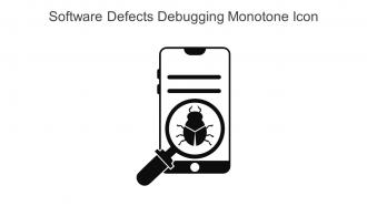 Software Defects Debugging Monotone Icon In Powerpoint Pptx Png And Editable Eps Format