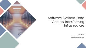 Software Defined Data Centers Transforming Infrastructure PPT Structure AT