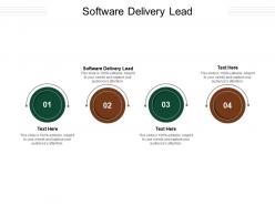 Software delivery lead ppt powerpoint presentation model design templates cpb