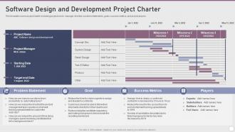 Software Design And Development Charter Playbook Software Design Development
