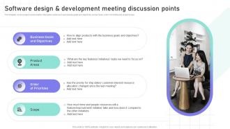 Software Design And Development Meeting Discussion Points Software Engineering Playbook