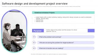 Software Design And Development Project Overview Software Engineering Playbook