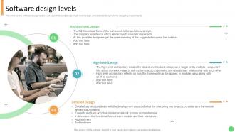 Software Design Levels Technology Development Project Planning