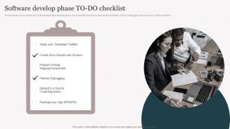 Software Develop Phase To Do Checklist Playbook For Enterprise Software Firms
