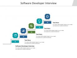Software developer interview ppt powerpoint presentation diagram lists cpb