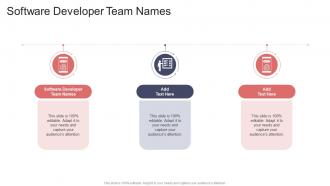 Software Developer Team Names In Powerpoint And Google Slides Cpb