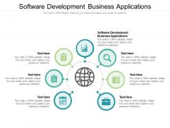Software development business applications ppt powerpoint presentation show display cpb