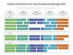 Software development five years roadmap to adopt agile value