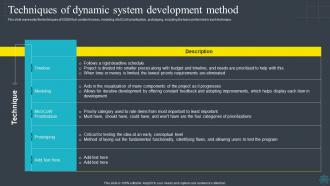 Software Development Methodologies Techniques Of Dynamic System Development Method