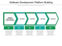 Software development platform building ppt powerpoint presentation background cpb