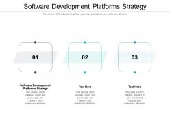 Software development platforms strategy ppt powerpoint presentation show examples cpb
