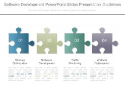 31666078 style puzzles linear 4 piece powerpoint presentation diagram infographic slide