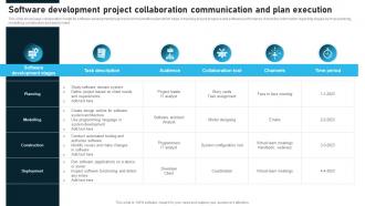 Software Development Project Collaboration Communication And Plan Execution